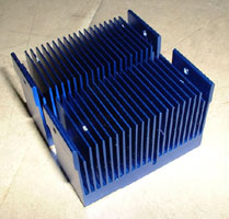 Kühlkörper aus Aluminium (eloxiert)